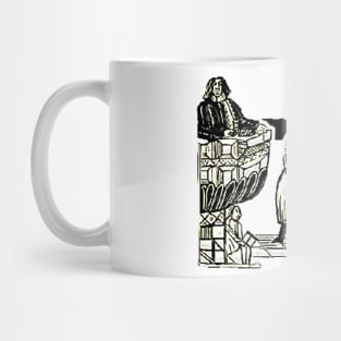 Preacher at the pulpit in a Christian temple Mug